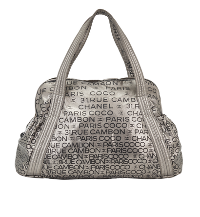 31 Rue Cambon Hobo, &pound;1,300, Handbags, Silver, Nylon, Front view
